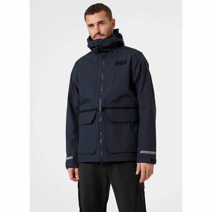 Men's Helly Hansen Patrol Transition Coats Navy | 423-VPKDNX