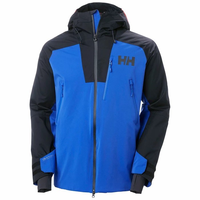 Men\'s Helly Hansen Powder Ski Jackets Blue | 217-CVFQMU