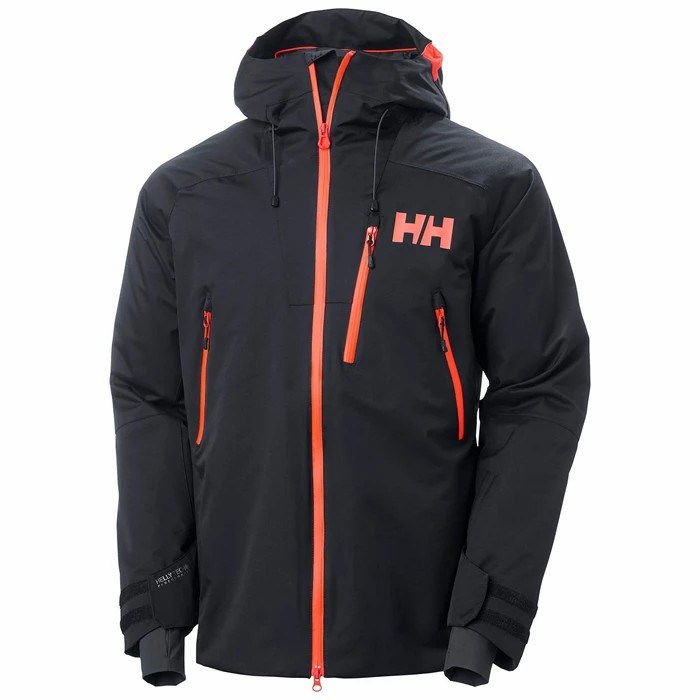 Men\'s Helly Hansen Powder Ski Jackets Black | 321-TXMFHC