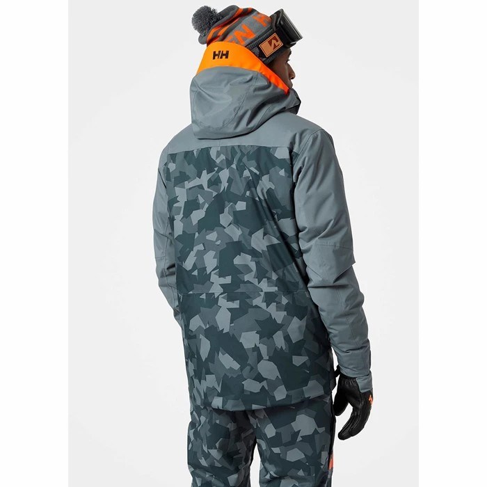 Men's Helly Hansen Powdreamer Ski Jackets Grey | 620-OUEAYF