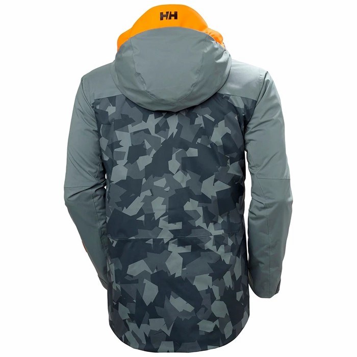 Men's Helly Hansen Powdreamer Ski Jackets Grey | 620-OUEAYF