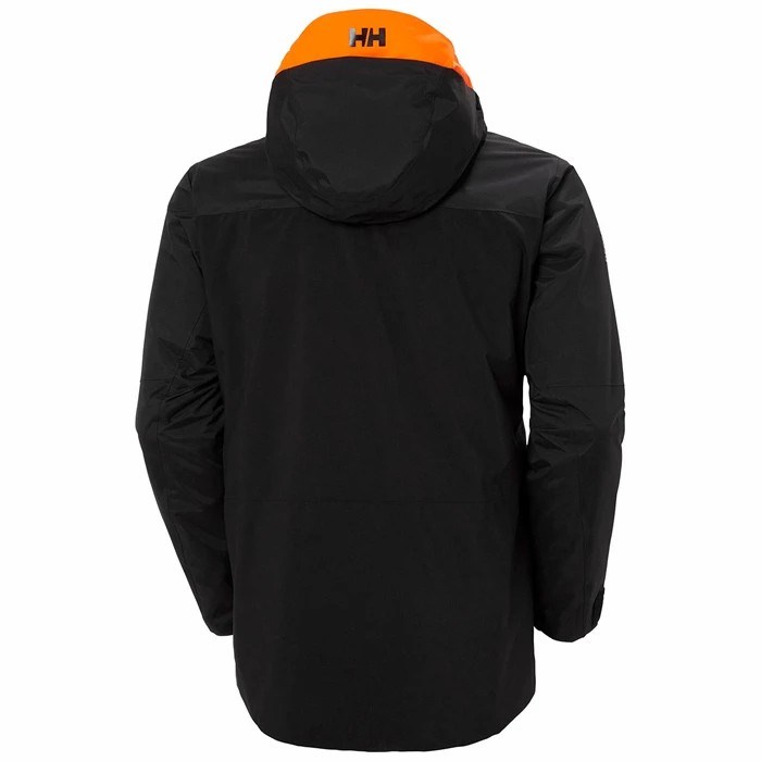 Men's Helly Hansen Powdreamer Ski Jackets Black | 980-NYTHBP