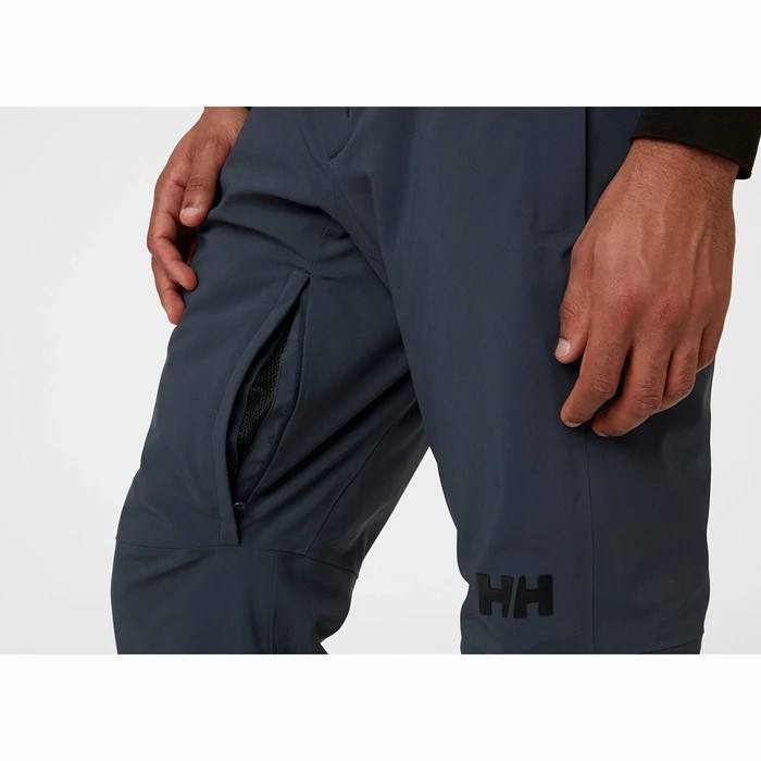 Men's Helly Hansen Rapid Snow Pants Grey | 960-BNVJIK