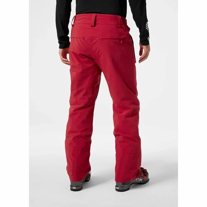 Men's Helly Hansen Rapid Snow Pants Red | 068-MAWQNO