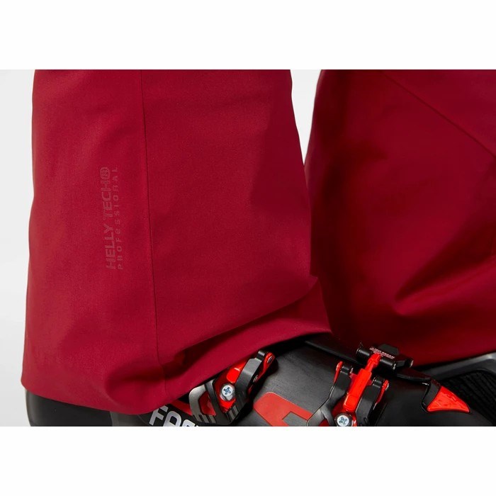 Men's Helly Hansen Rapid Snow Pants Red | 068-MAWQNO