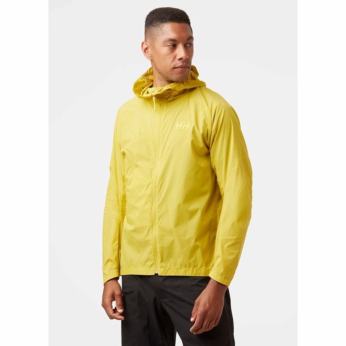 Men's Helly Hansen Rapide Windbreaker Outdoor Jackets Olive | 514-BLINEF