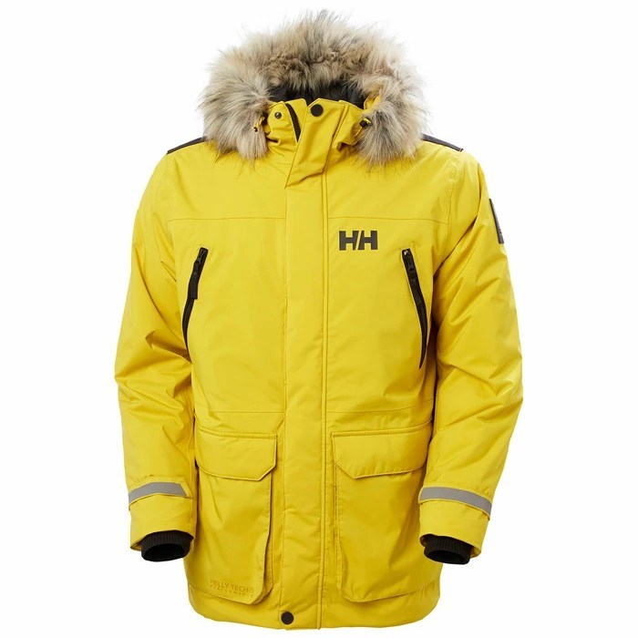 Men's Helly Hansen Reine Parka Yellow | 240-VWSMHA