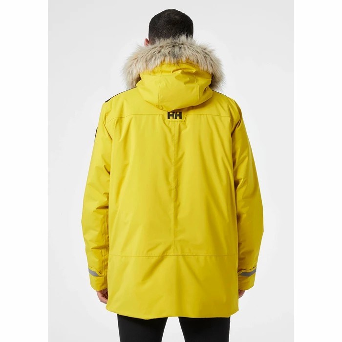 Men's Helly Hansen Reine Parka Yellow | 240-VWSMHA