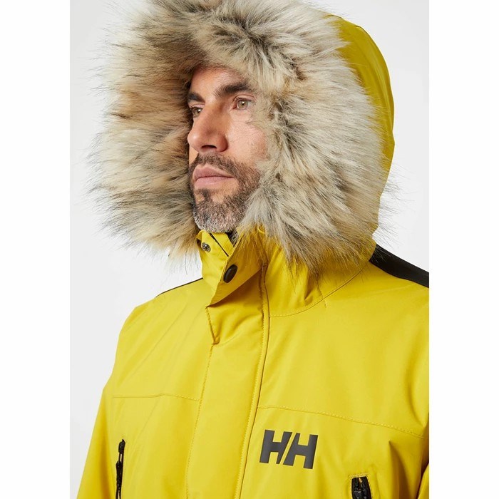 Men's Helly Hansen Reine Parka Yellow | 240-VWSMHA