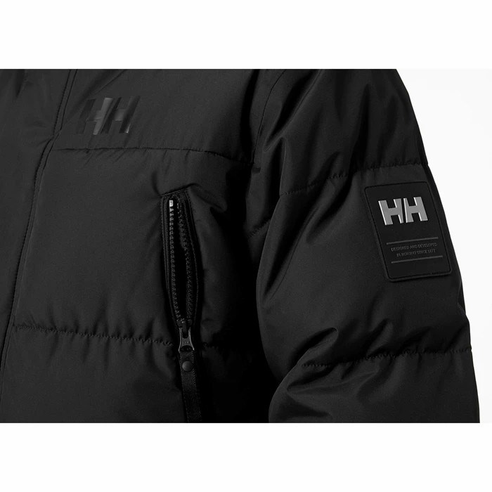 Men's Helly Hansen Reine Puffy Winter Jackets Black | 710-YKTABS