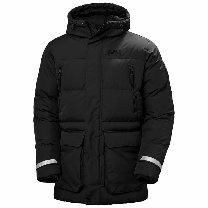 Men\'s Helly Hansen Reine Puffy Winter Jackets Black | 710-YKTABS