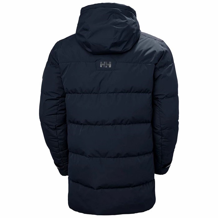 Men's Helly Hansen Reine Puffy Winter Jackets Navy | 872-OAFRIY