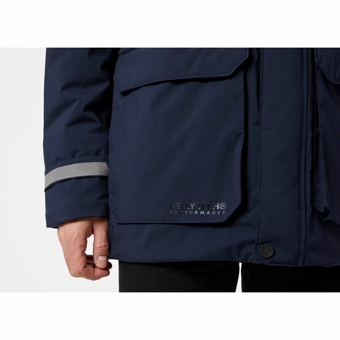 Men's Helly Hansen Reine Winter Jackets Navy | 172-KOQWSR