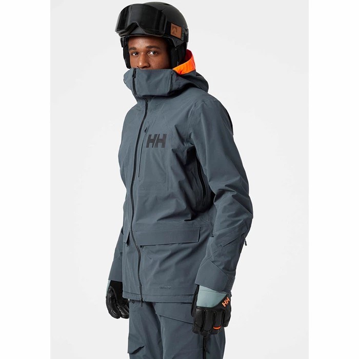 Men's Helly Hansen Ridge Infinity Shell Jackets Grey | 029-TIJHRM