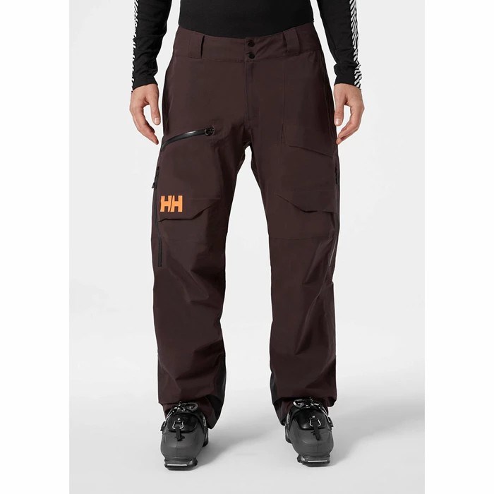 Men's Helly Hansen Ridge Infinity Shell Pants Grey / Blue | 586-ELWIJB