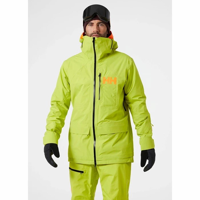 Men's Helly Hansen Ridge Infinity Shell Jackets Light Green | 601-WRIQDG