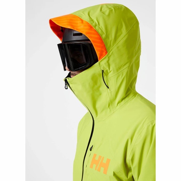 Men's Helly Hansen Ridge Infinity Shell Jackets Light Green | 601-WRIQDG