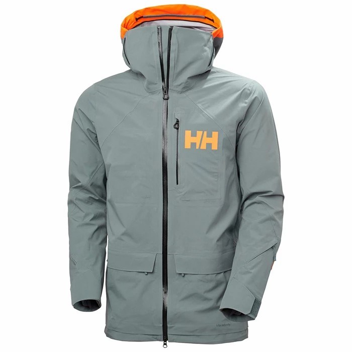 Men's Helly Hansen Ridge Infinity Shell Jackets Grey | 610-UWMVNI