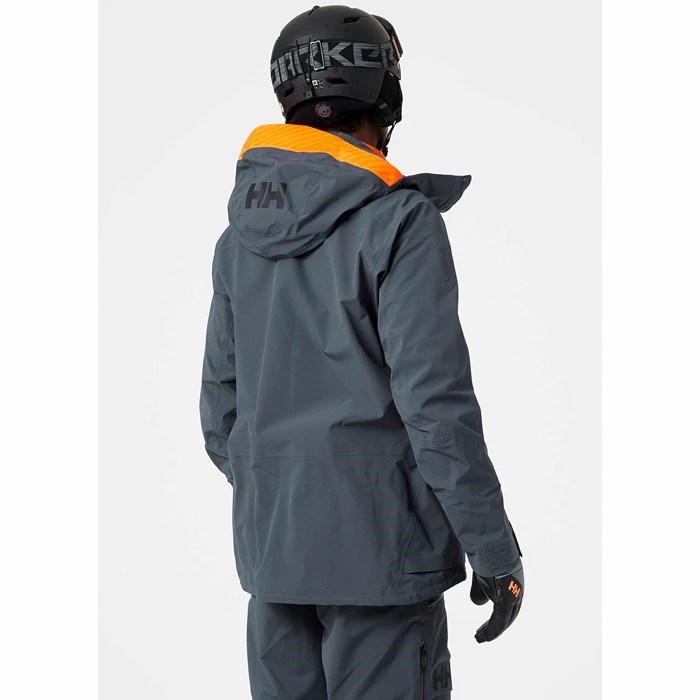 Men's Helly Hansen Ridge Infinity Ski Jackets Grey | 392-KGVSZY