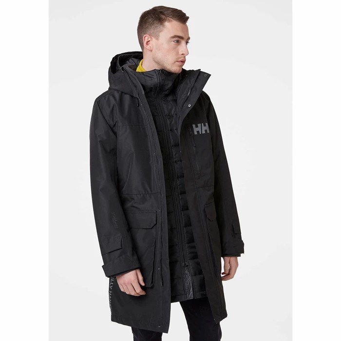 Men's Helly Hansen Rigging Casual Jackets Black | 674-AUWSOQ