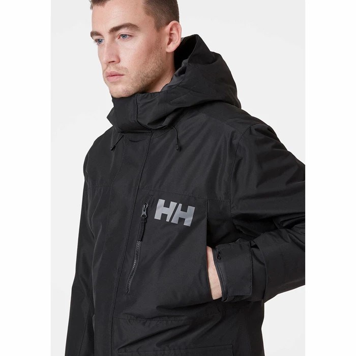 Men's Helly Hansen Rigging Casual Jackets Black | 674-AUWSOQ