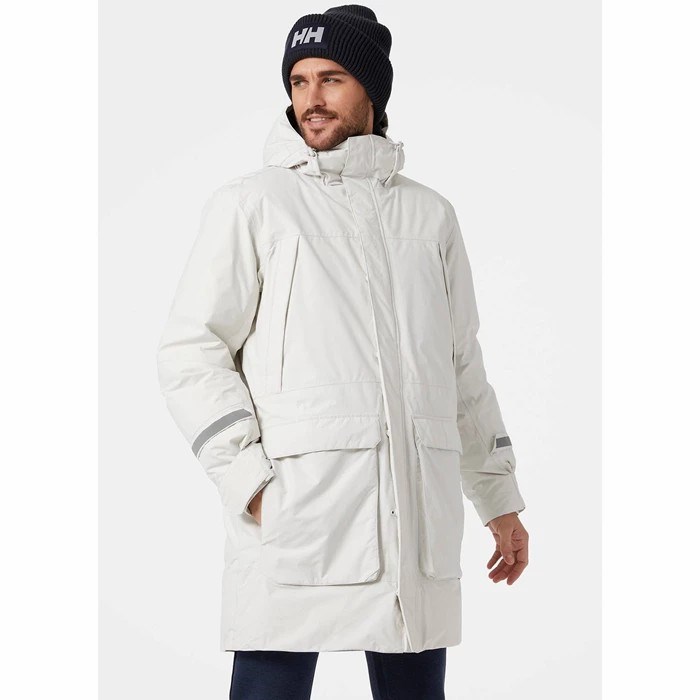 Men's Helly Hansen Rwb Parka Grey | 071-JBYNPE