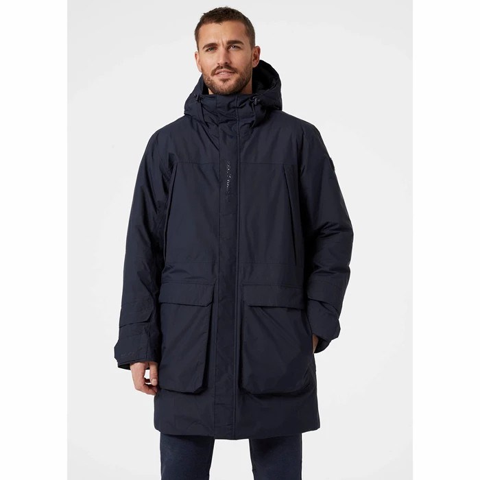 Men's Helly Hansen Rwb Parka Navy | 841-BMCOXZ