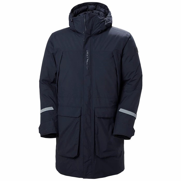 Men\'s Helly Hansen Rwb Parka Navy | 841-BMCOXZ