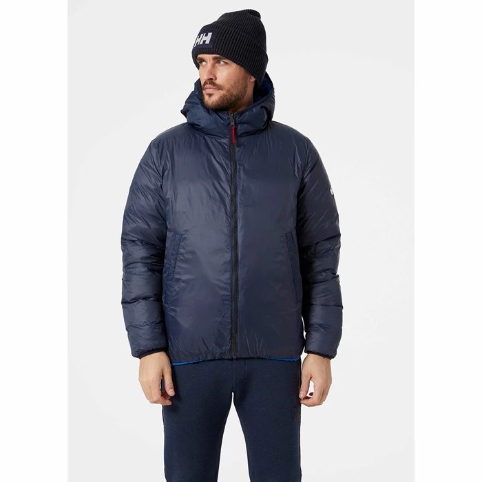 Men's Helly Hansen Rwb Reversible Coats Blue | 274-TBCSMF