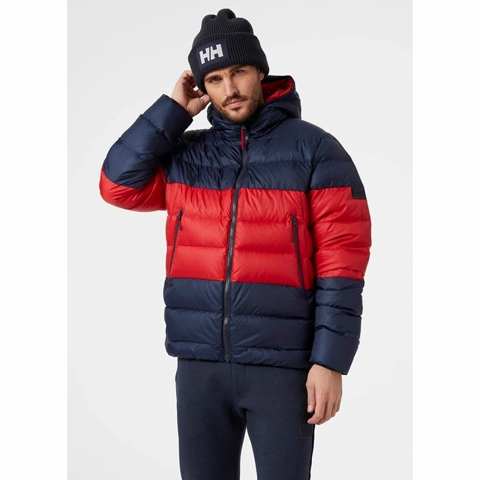 Men's Helly Hansen Rwb Reversible Coats Navy | 962-JNLXIY