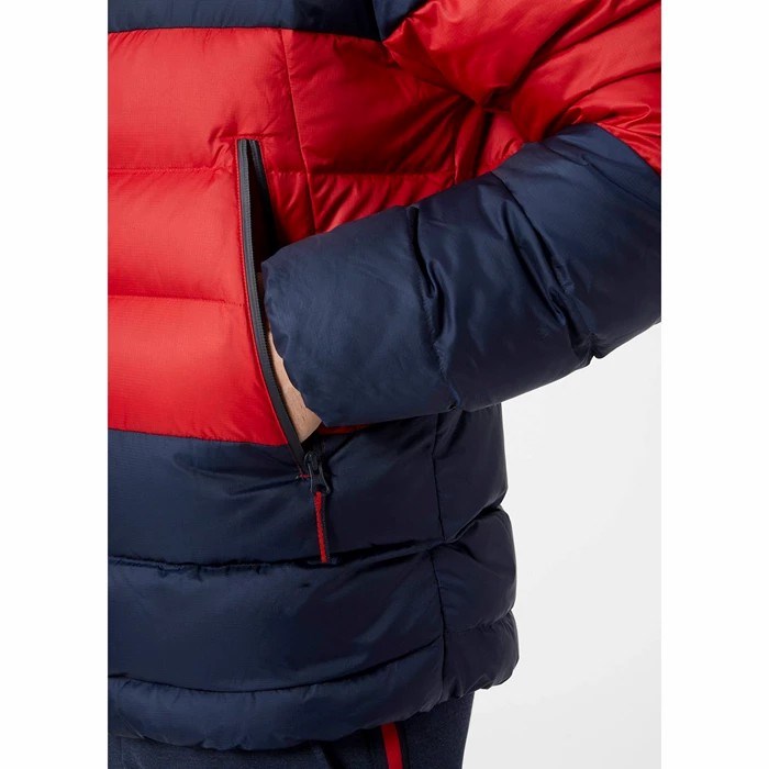 Men's Helly Hansen Rwb Reversible Puffer Jackets Navy | 078-KHYQPI