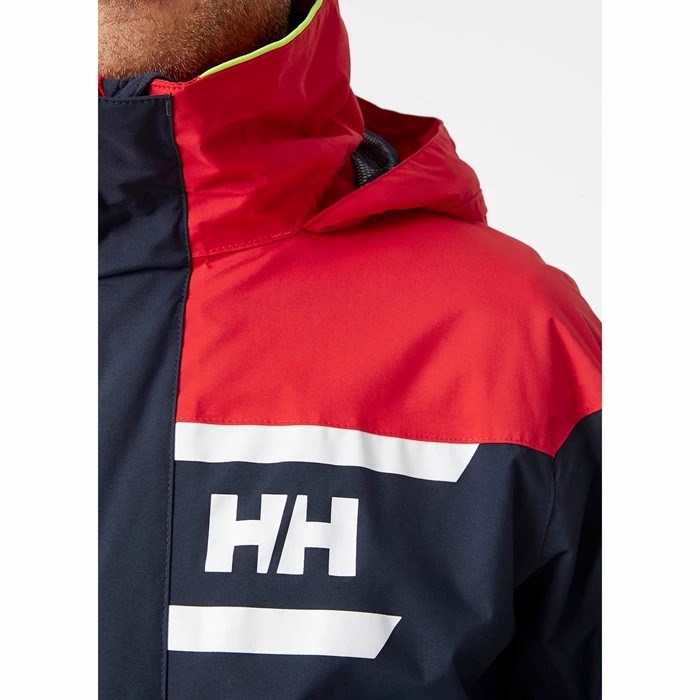 Men's Helly Hansen Salt Inshore Sailing Jackets Navy | 368-TGAIUJ