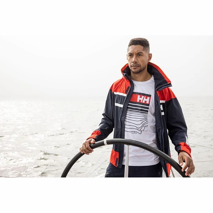 Men's Helly Hansen Salt Inshore Sailing Jackets Navy | 368-TGAIUJ