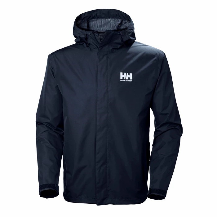 Men\'s Helly Hansen Seven J Casual Jackets Navy | 475-VGUXBL