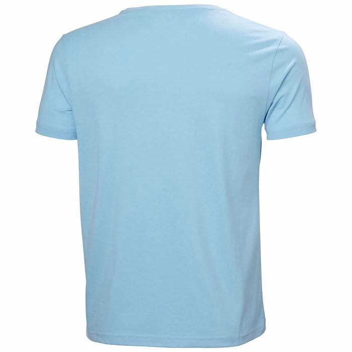 Men's Helly Hansen Shoreline T Shirts Blue | 013-OWKPMJ