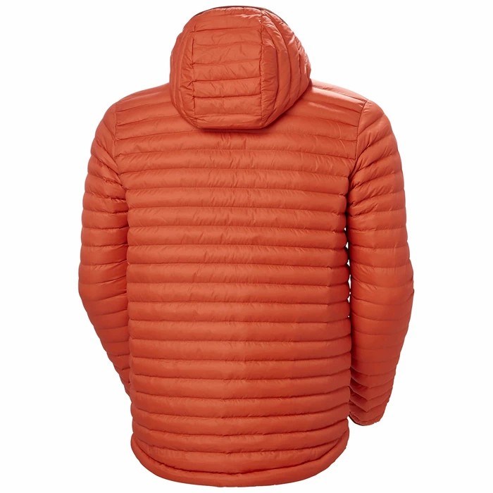 Men's Helly Hansen Sirdal Hooded Midlayer Jackets Red / Brown | 812-SIZKBY