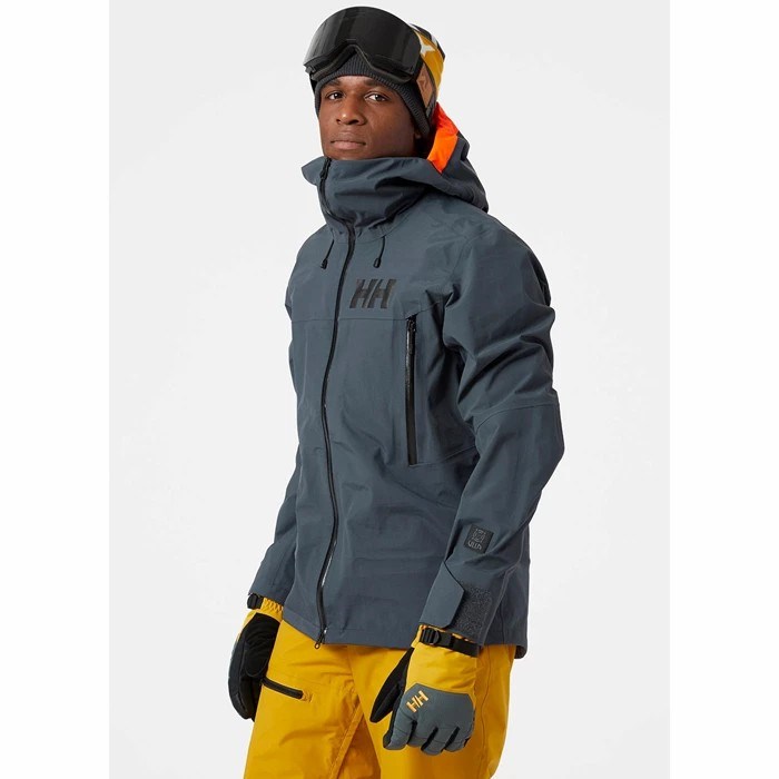 Men's Helly Hansen Sogn 2.0 Ski Jackets Grey | 641-EXOJTV