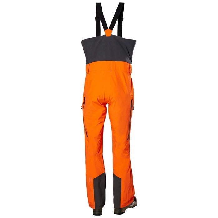 Men's Helly Hansen Sogn Bib Shell Pants Orange | 581-NHQPRU