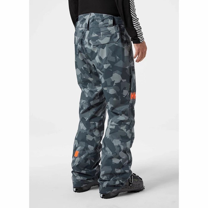 Men's Helly Hansen Sogn Cargo Snow Pants Grey | 348-GABNLE