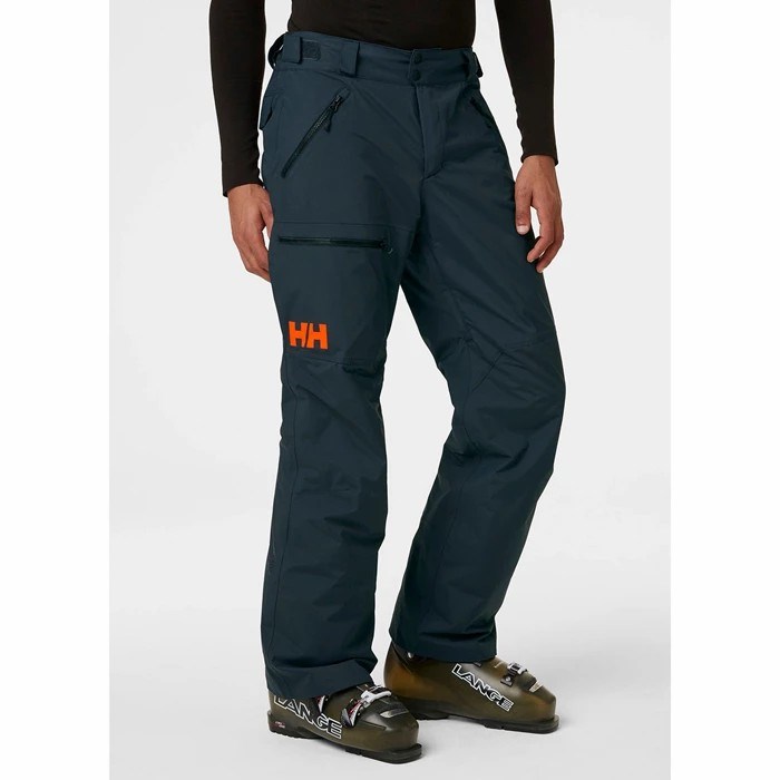 Men's Helly Hansen Sogn Cargo Snow Pants Grey | 975-HLAJCK