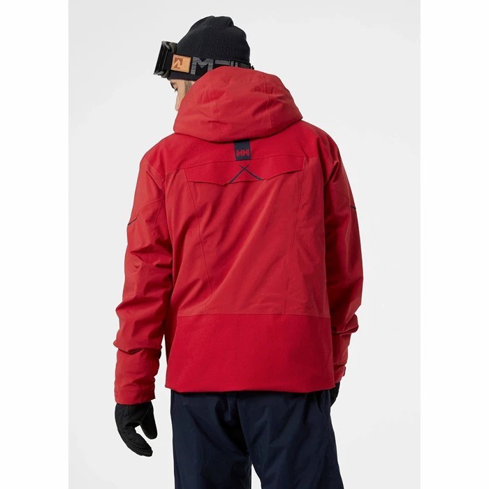 Men's Helly Hansen Steilhang Ski Jackets Red | 576-TUEGRY