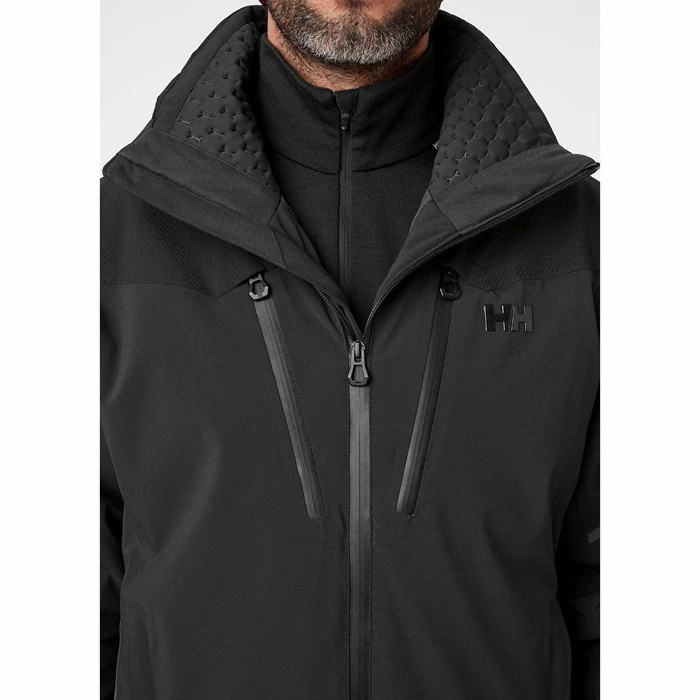 Men's Helly Hansen Steilhang Ski Jackets Black | 796-FHBXSN