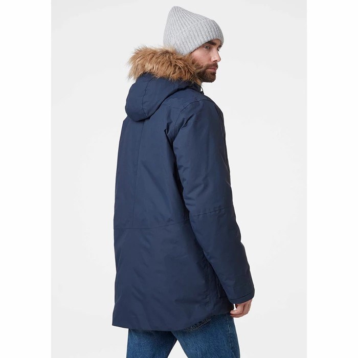 Men's Helly Hansen Svalbard Casual Jackets Navy | 879-ZHFUCI