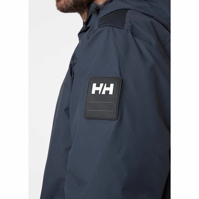 Men's Helly Hansen Svalbard Casual Jackets Navy | 879-ZHFUCI