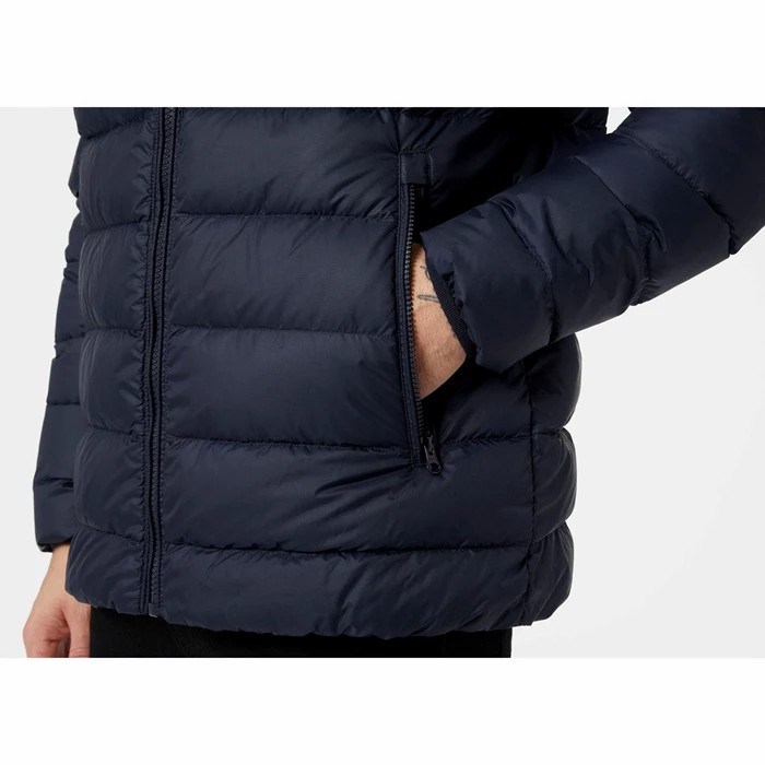 Men's Helly Hansen Svalbard Coats Navy | 462-OAUBXT