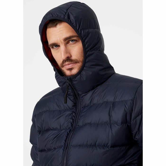 Men's Helly Hansen Svalbard Coats Navy | 462-OAUBXT