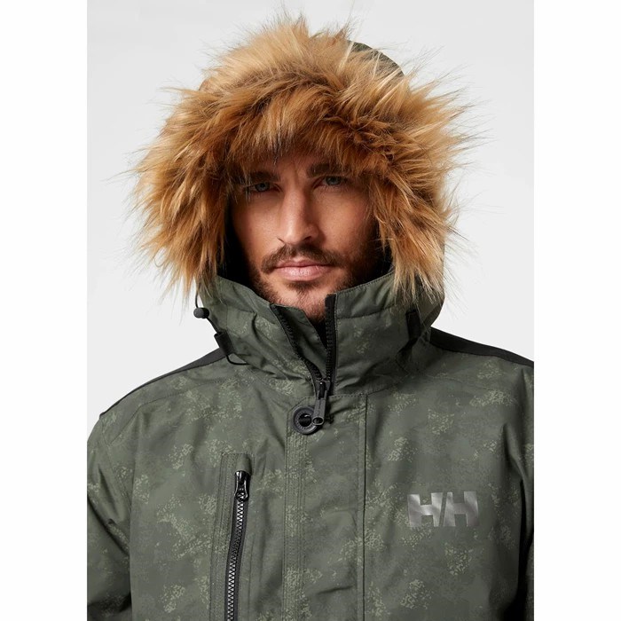 Men's Helly Hansen Svalbard Parka Grey | 925-JYSTBK