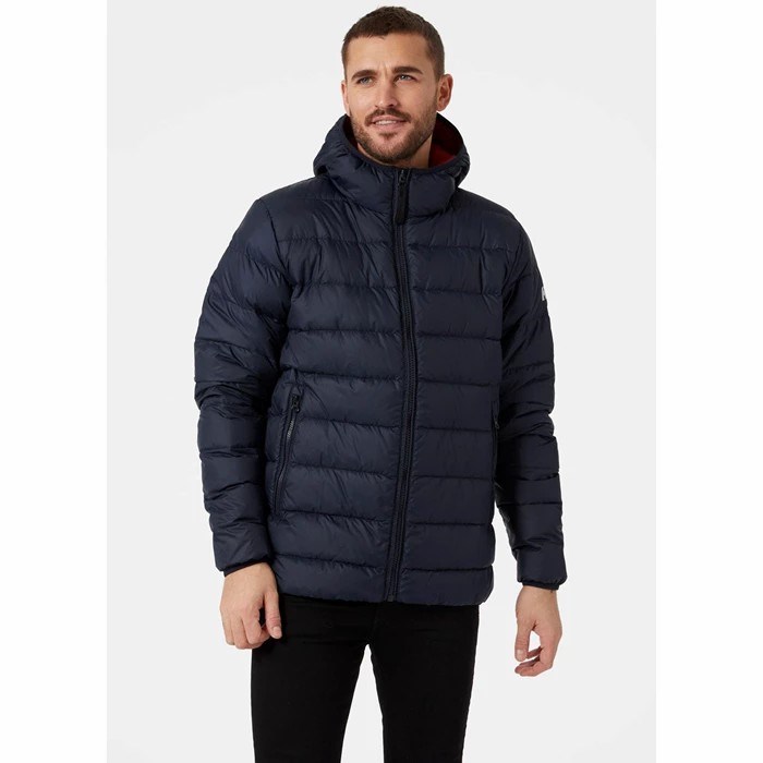 Men's Helly Hansen Svalbard Winter Jackets Navy | 731-HDNPEY