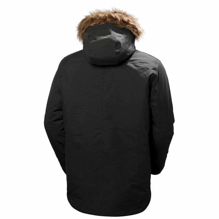 Men's Helly Hansen Svalbard Winter Jackets Black | 935-ENOGIQ