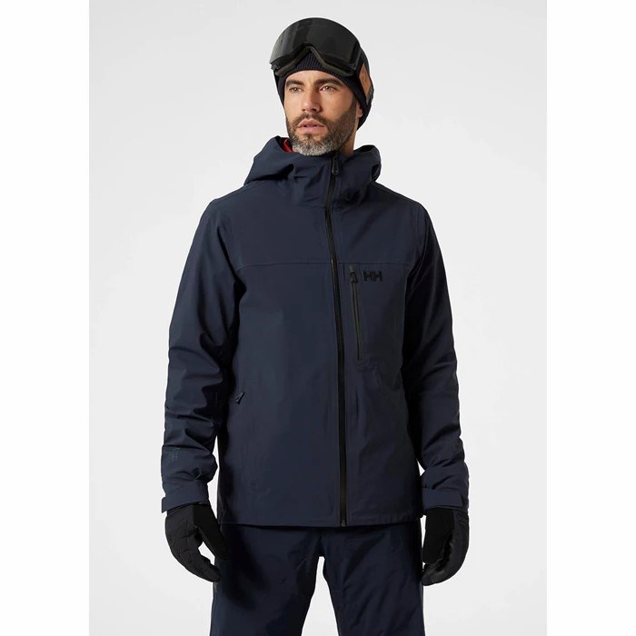 Men's Helly Hansen Swift 3l Ski Jackets Navy | 690-UPABKD